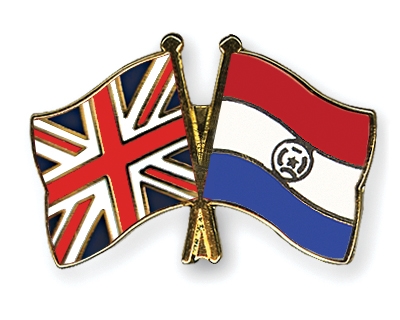 Fahnen Pins Grossbritannien Paraguay