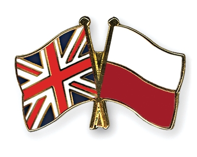 Fahnen Pins Grossbritannien Polen