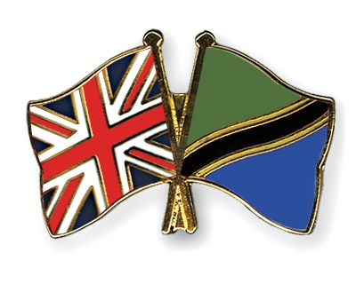 Fahnen Pins Grossbritannien Tansania