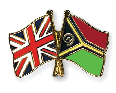 Fahnen Pins Grossbritannien Vanuatu