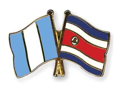 Fahnen Pins Guatemala Costa-Rica