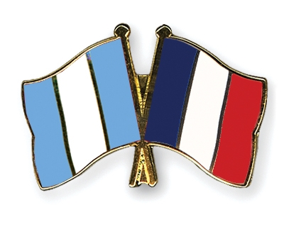 Fahnen Pins Guatemala Frankreich