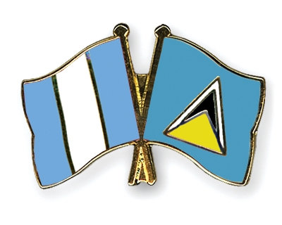 Fahnen Pins Guatemala St-Lucia