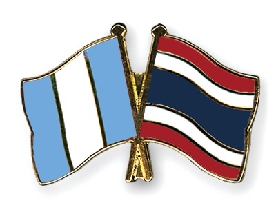 Fahnen Pins Guatemala Thailand