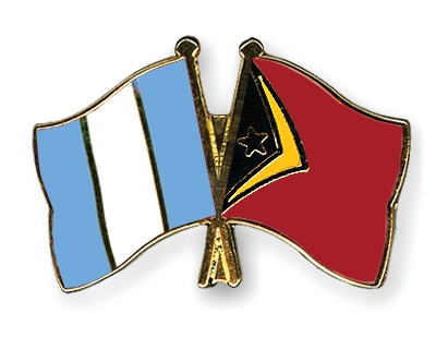Fahnen Pins Guatemala Timor-Leste