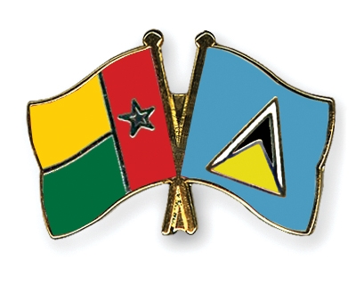 Fahnen Pins Guinea-Bissau St-Lucia