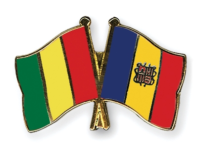 Fahnen Pins Guinea Andorra