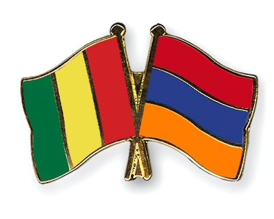 Fahnen Pins Guinea Armenien