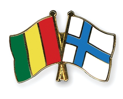 Fahnen Pins Guinea Finnland