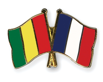 Fahnen Pins Guinea Frankreich