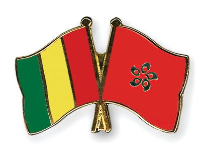 Fahnen Pins Guinea Hong-Kong