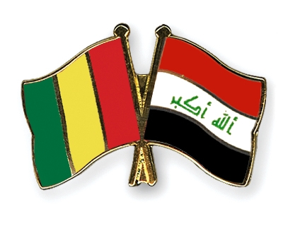 Fahnen Pins Guinea Irak