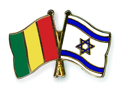 Fahnen Pins Guinea Israel