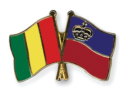 Fahnen Pins Guinea Liechtenstein