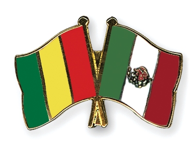 Fahnen Pins Guinea Mexiko