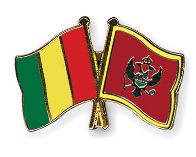 Fahnen Pins Guinea Montenegro