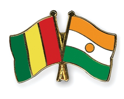 Fahnen Pins Guinea Niger