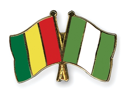 Fahnen Pins Guinea Nigeria