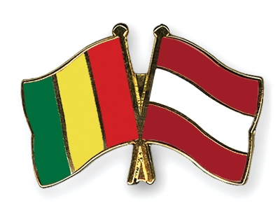 Fahnen Pins Guinea sterreich