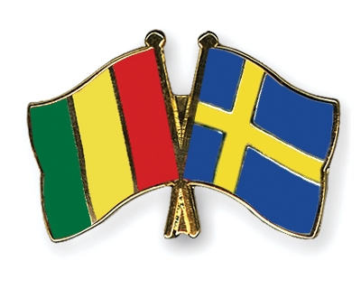 Fahnen Pins Guinea Schweden