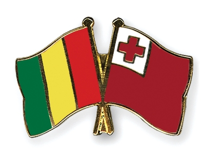 Fahnen Pins Guinea Tonga