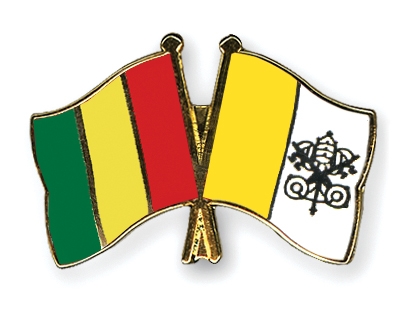 Fahnen Pins Guinea Vatikanstadt