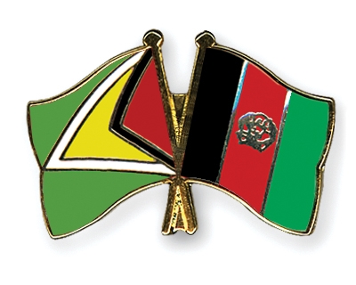 Fahnen Pins Guyana Afghanistan