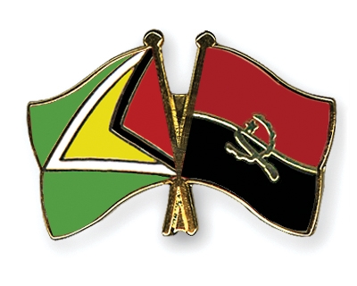 Fahnen Pins Guyana Angola