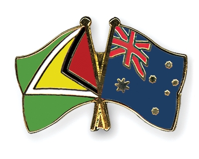 Fahnen Pins Guyana Australien