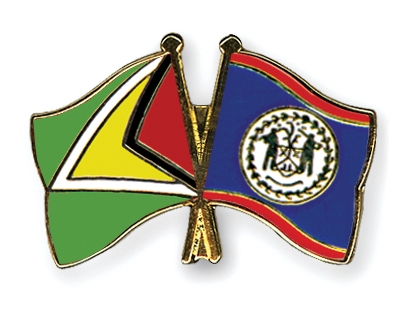 Fahnen Pins Guyana Belize