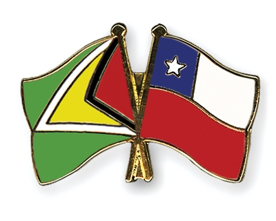 Fahnen Pins Guyana Chile