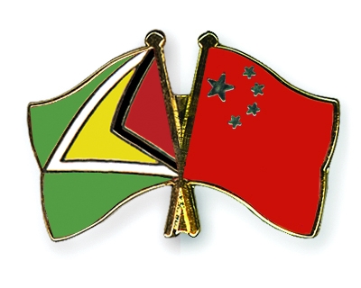 Fahnen Pins Guyana China
