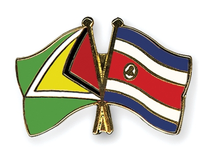 Fahnen Pins Guyana Costa-Rica