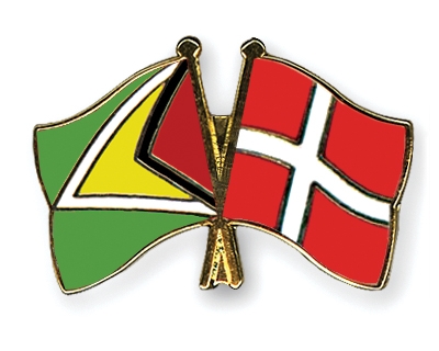 Fahnen Pins Guyana Dnemark