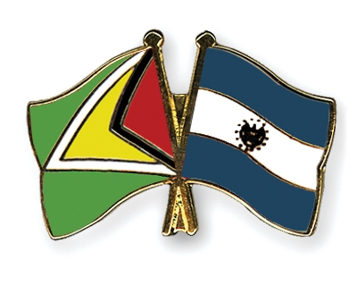 Fahnen Pins Guyana El-Salvador