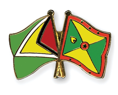 Fahnen Pins Guyana Grenada