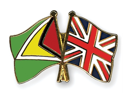 Fahnen Pins Guyana Grossbritannien