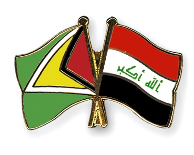 Fahnen Pins Guyana Irak