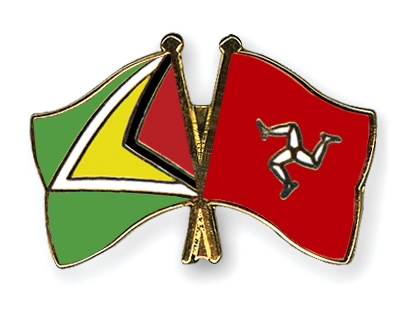 Fahnen Pins Guyana Isle-of-Man