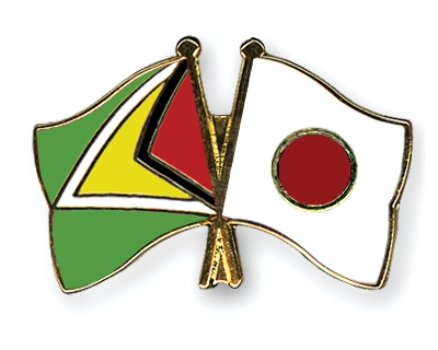 Fahnen Pins Guyana Japan
