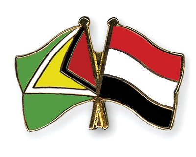 Fahnen Pins Guyana Jemen