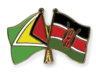 Fahnen Pins Guyana Kenia