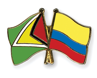 Fahnen Pins Guyana Kolumbien