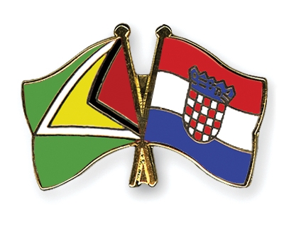 Fahnen Pins Guyana Kroatien