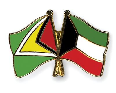 Fahnen Pins Guyana Kuwait