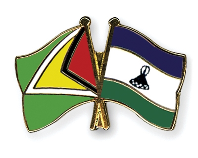 Fahnen Pins Guyana Lesotho