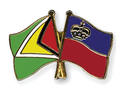 Fahnen Pins Guyana Liechtenstein