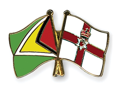 Fahnen Pins Guyana Nordirland