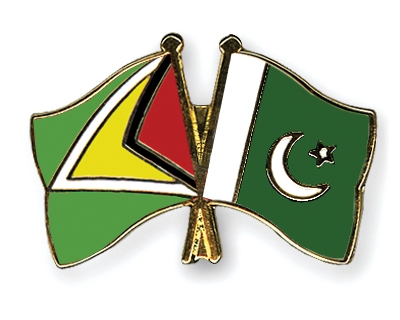 Fahnen Pins Guyana Pakistan