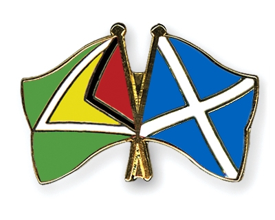 Fahnen Pins Guyana Schottland